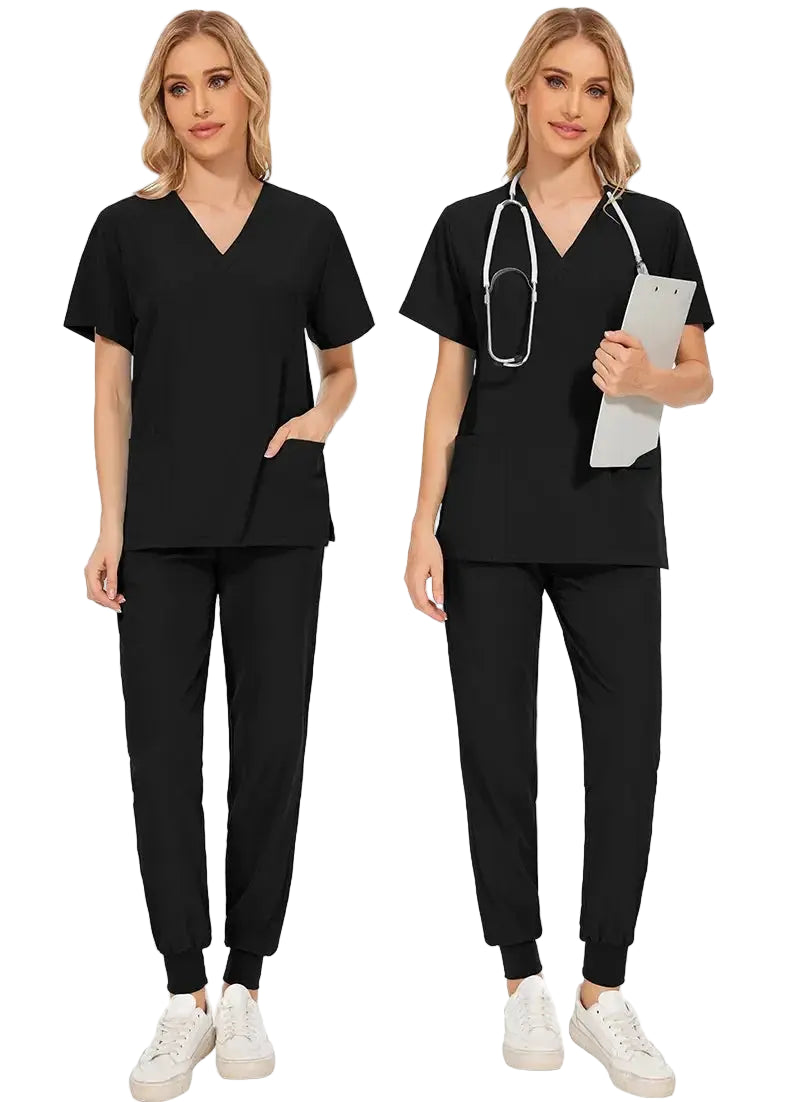 Eng anliegende medizinische Damenbekleidung, Kittelsätze, Krankenpflegezubehör, Krankenhaus OP-Kittel, Zahnklinik, Schönheitssalon, Arbeitskleidung CJdropshipping