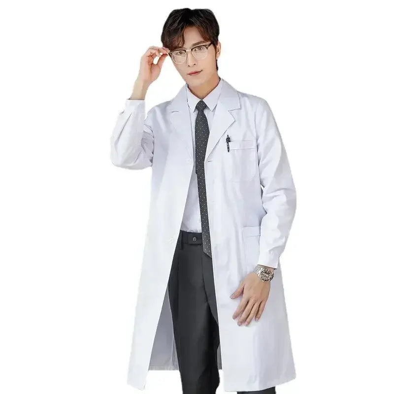 Krankenschwester-Overall, weißer Kittel, langärmelige medizinische Uniform für Frauen, kurzärmeliger medizinischer Laborkittel für Männer, Laborchemie für Universitäten MedSurgery Store For Digital Health
