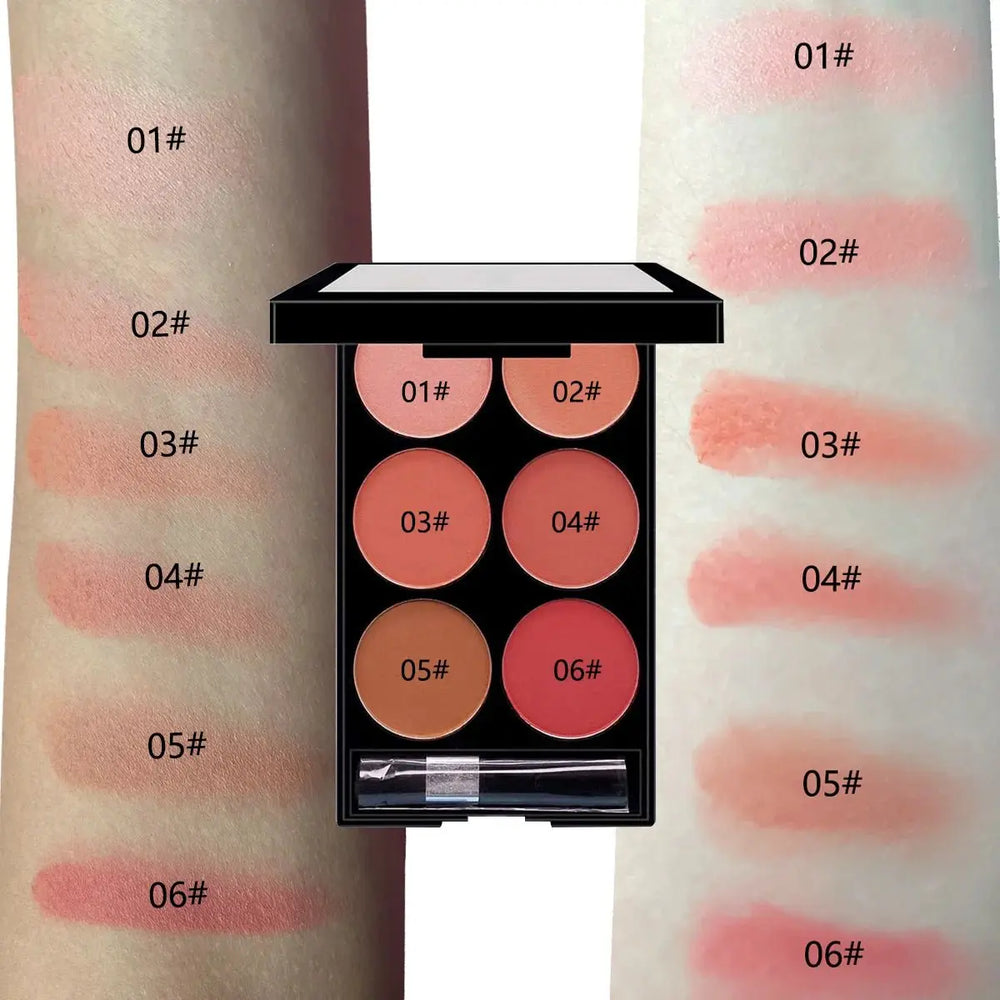 6-farbige All-in-One-Palette für Rouge und Konturen, perlglänzende, matte Puder-Makeup-PaletteMedSurgery Store For Digital HealthMedSurgery Store For Digital Health1005007460954269 - 1 - T3231 - T3236-farbige All-in-One-Palette für Rouge und Konturen, perlglänzende, matte Puder-Makeup-Palette