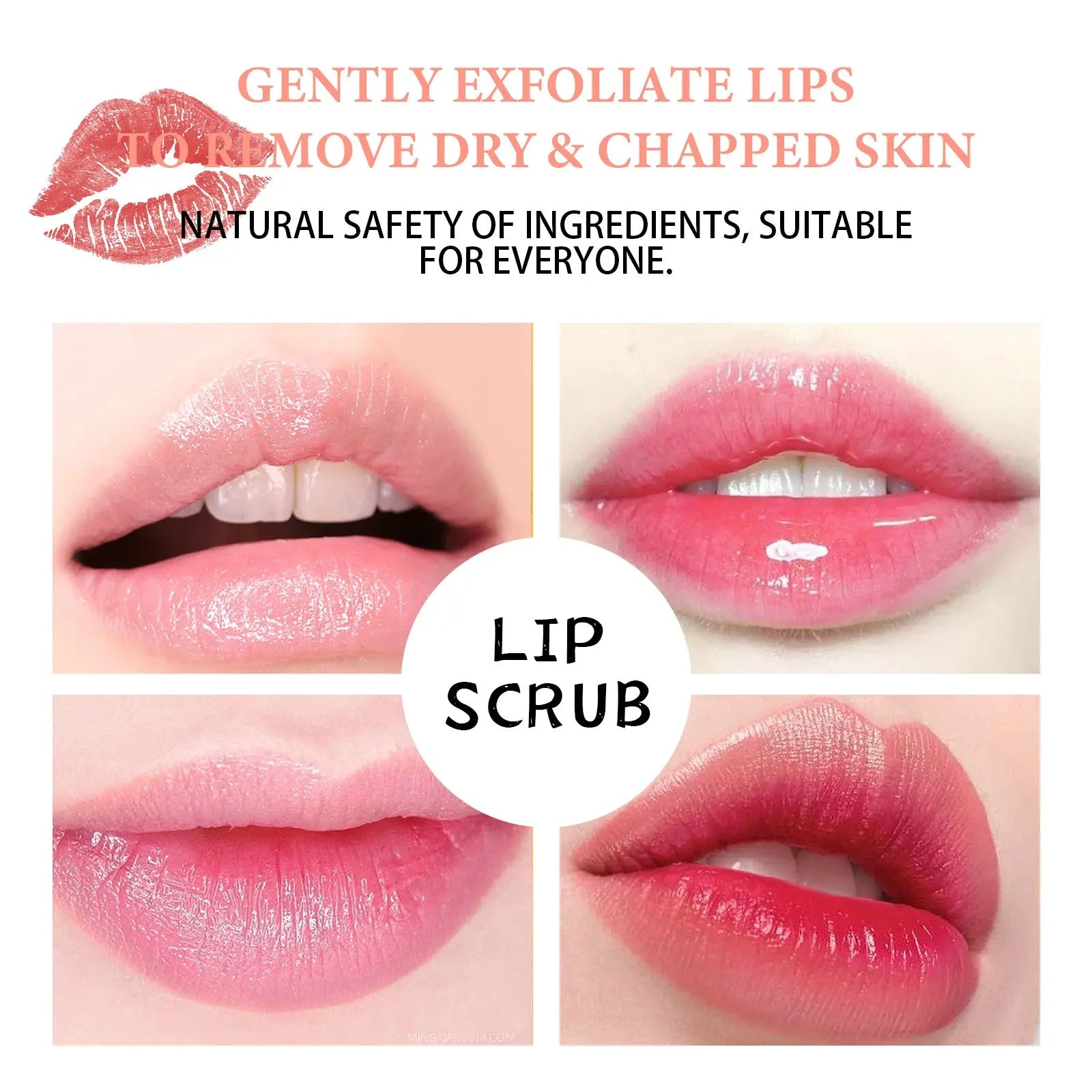 EELHOE Strawberry Lip Scrub - Intensive Feuchtigkeitspflege und Lippenreparatur CJdropshipping