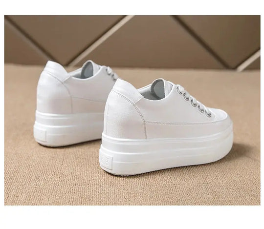 chaussures ete femme espadrille femme basket femme compensé Damen lässige Turnschuhe, atmungsaktiv und bequem weiße Schuhe mit 8CM Fersen, Plattform Höhe steigen, Herbst, 2022 MedSurgery Store For Digital Health