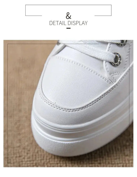 chaussures ete femme espadrille femme basket femme compensé Damen lässige Turnschuhe, atmungsaktiv und bequem weiße Schuhe mit 8CM Fersen, Plattform Höhe steigen, Herbst, 2022 MedSurgery Store For Digital Health