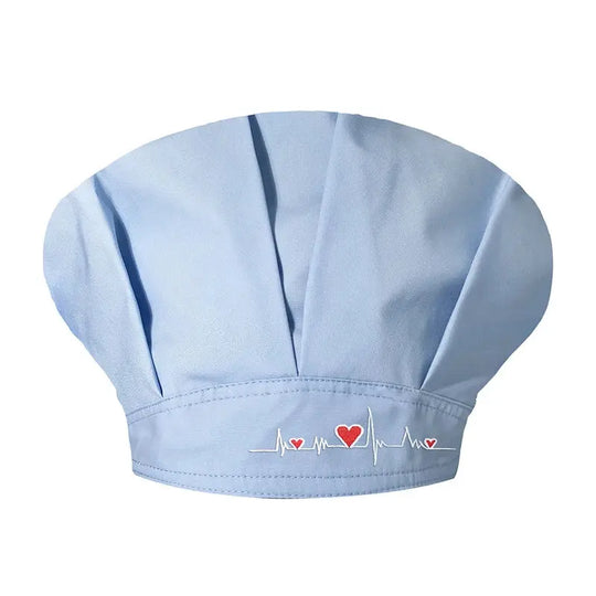 Frauen Scrub Caps, Unisex verstellbare Baumwolle Schweißband Hut, Kopfbedeckung, Arbeitskleidung, Sanitär atmungsaktiv Bouffant Scrub Caps CJdropshipping