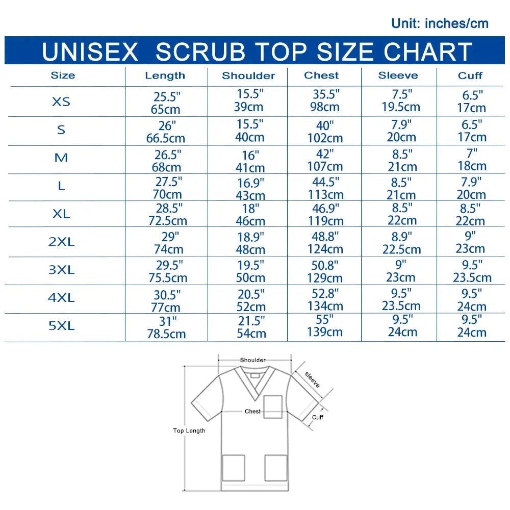 ANNO ProShield Unisex Klinikuniform - Chlorbeständiges medizinisches Oberteil (Modell 09SS001) CJdropshipping