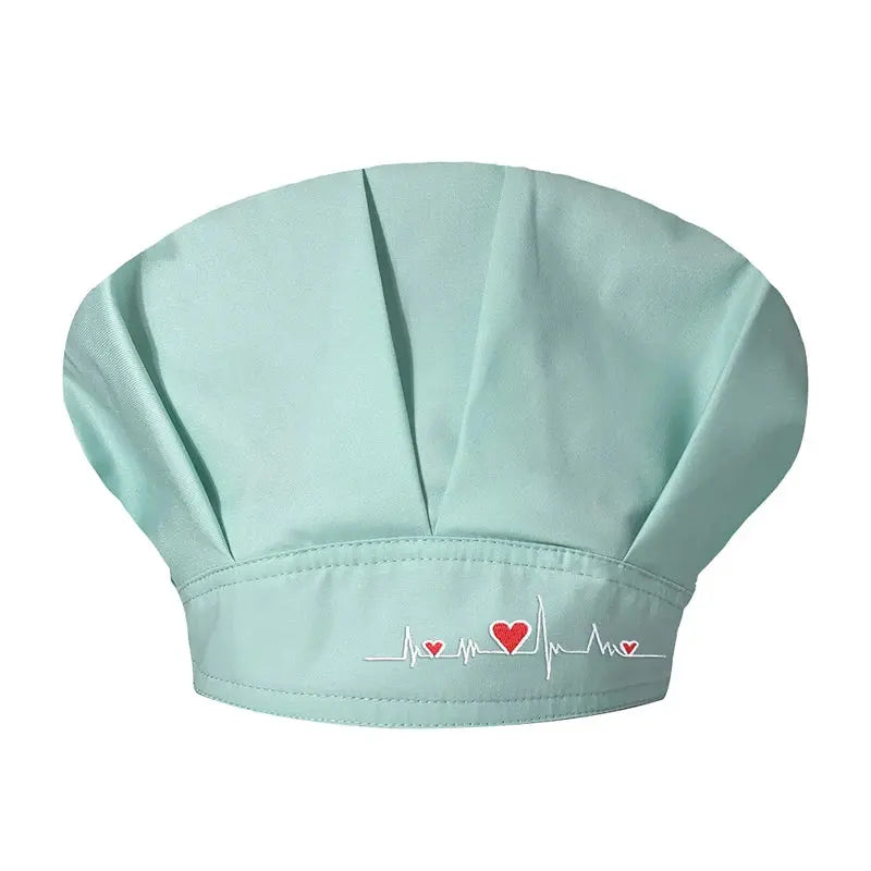 Frauen Scrub Caps, Unisex verstellbare Baumwolle Schweißband Hut, Kopfbedeckung, Arbeitskleidung, Sanitär atmungsaktiv Bouffant Scrub Caps CJdropshipping