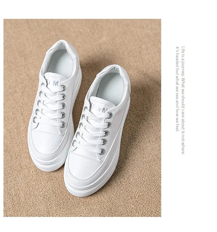 chaussures ete femme espadrille femme basket femme compensé Damen lässige Turnschuhe, atmungsaktiv und bequem weiße Schuhe mit 8CM Fersen, Plattform Höhe steigen, Herbst, 2022 MedSurgery Store For Digital Health