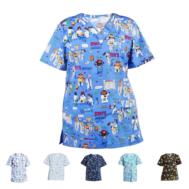 ANNO ProShield Unisex Klinikuniform - Chlorbeständiges medizinisches Oberteil (Modell 09SS001) CJdropshipping