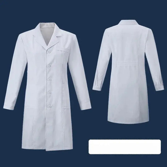 Weißer Kittel, Experimentelle Kleidung für Studenten, langärmelige medizinische Kleidung für Männer und Frauen, Chemie und Medizin kurzärmelig MedSurgery Store For Digital Health