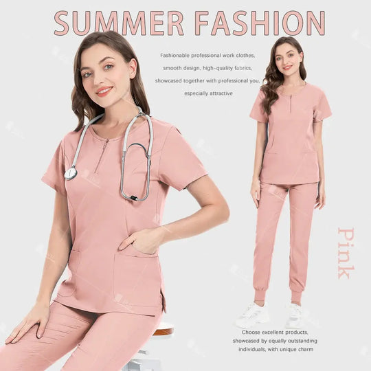 Medizinische Uniformen, elastische OP-Kleidung, Krankenhauskittel, Oberteile, Hosen, Arbeitskleidung für Krankenschwestern, Arztkleidung, medizinisches Zubehör CJdropshipping