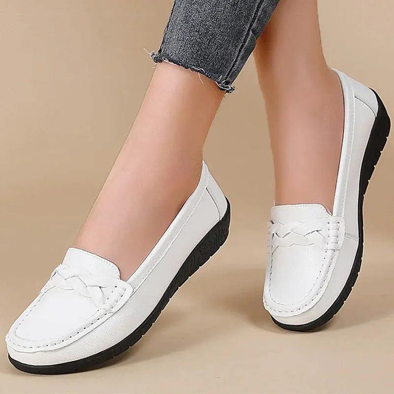 Damenschuhe 2025, Neue Weiche Leder Flache Schuhe, Damen Loafer, Casual Flache Schuhe, Damen Schuhe, Damen Weiße Schuhe MedSurgery Store For Digital Health