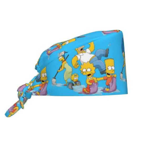 Personalisierte verstellbare Arbeitsmütze mit Gehirn Explosion, Simpsons chirurgische Kappe, chirurgische Kappe für Krankenpflege, Arzt, Chirurg, für Chef MedSurgery Store For Digital Health