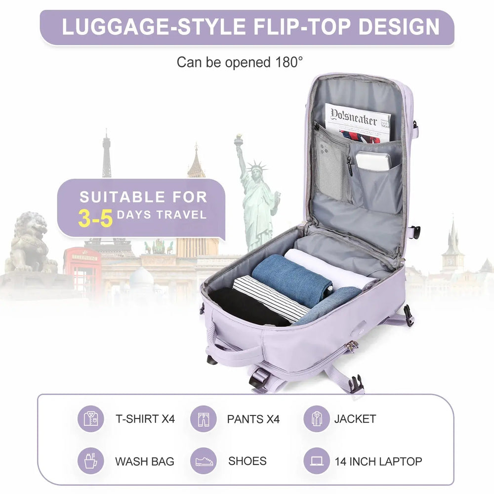 Frauen-Reiserucksack, Rucksack, TSA-Flug genehmigt Laptop-Rucksack, College Krankenschwester Tasche, lässig Wochenende Rucksack MedSurgery Store For Digital Health