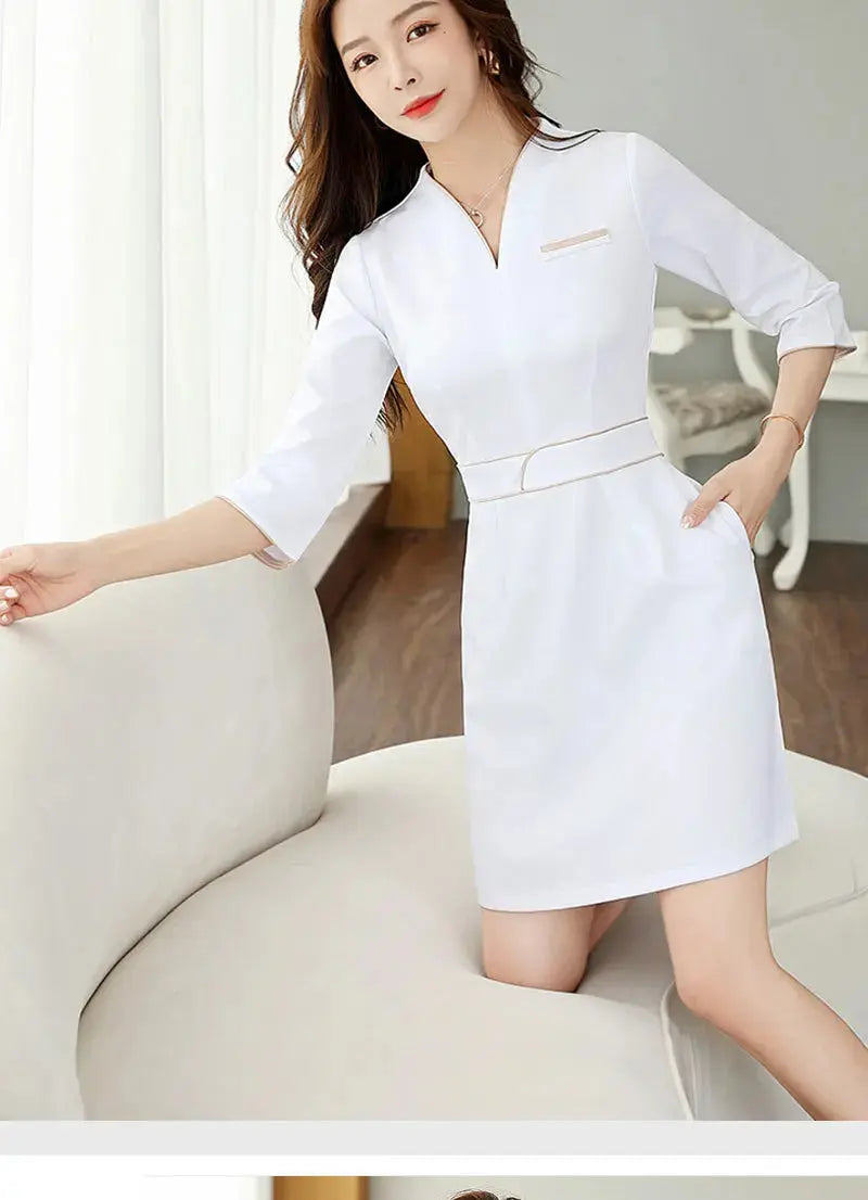 Sommer-Ästhetik-Uniform, Kurzarm-Schönheitssalon-Anzug, Damen-Spa-Ästhetikerin-Kleidung, Hotel-Massage-Arbeitskleidung, Koreanische Overalls-BC MedSurgery Store For Digital Health