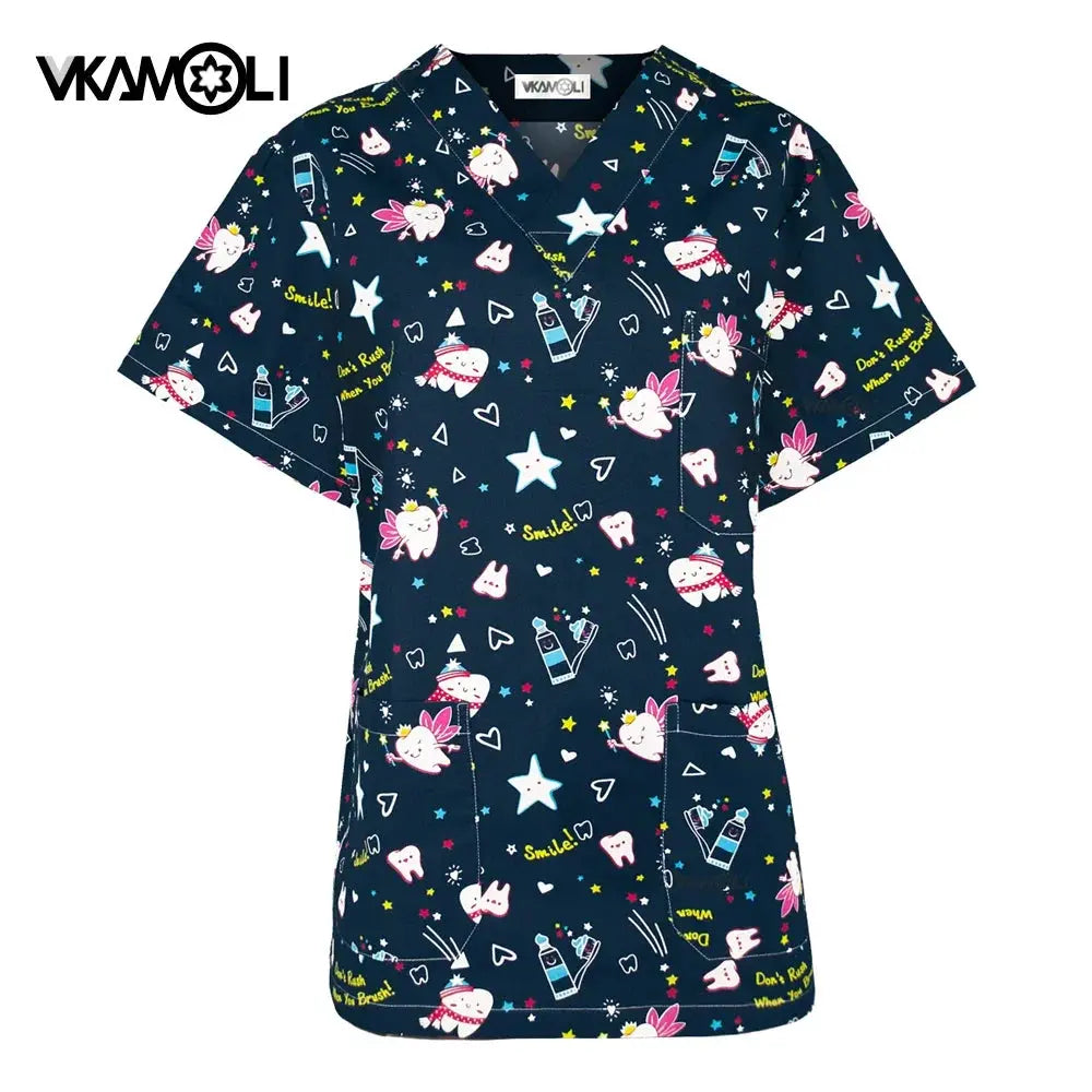 Tierklinik Spa Uniform, Damen Berufsbekleidung, Medizinischer Anzug, Peeling Tops, Peeling Shirt CJdropshipping