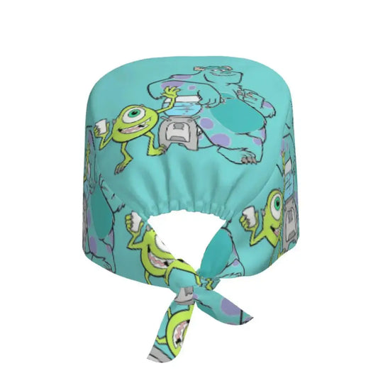 Personalisierte verstellbare Arbeitsmütze mit Monsters University Cartoon, chirurgische Mütze für Männer und Frauen, chirurgische Mütze für Krankenschwestern, Ärzte und Chirurgen MedSurgery Store For Digital Health