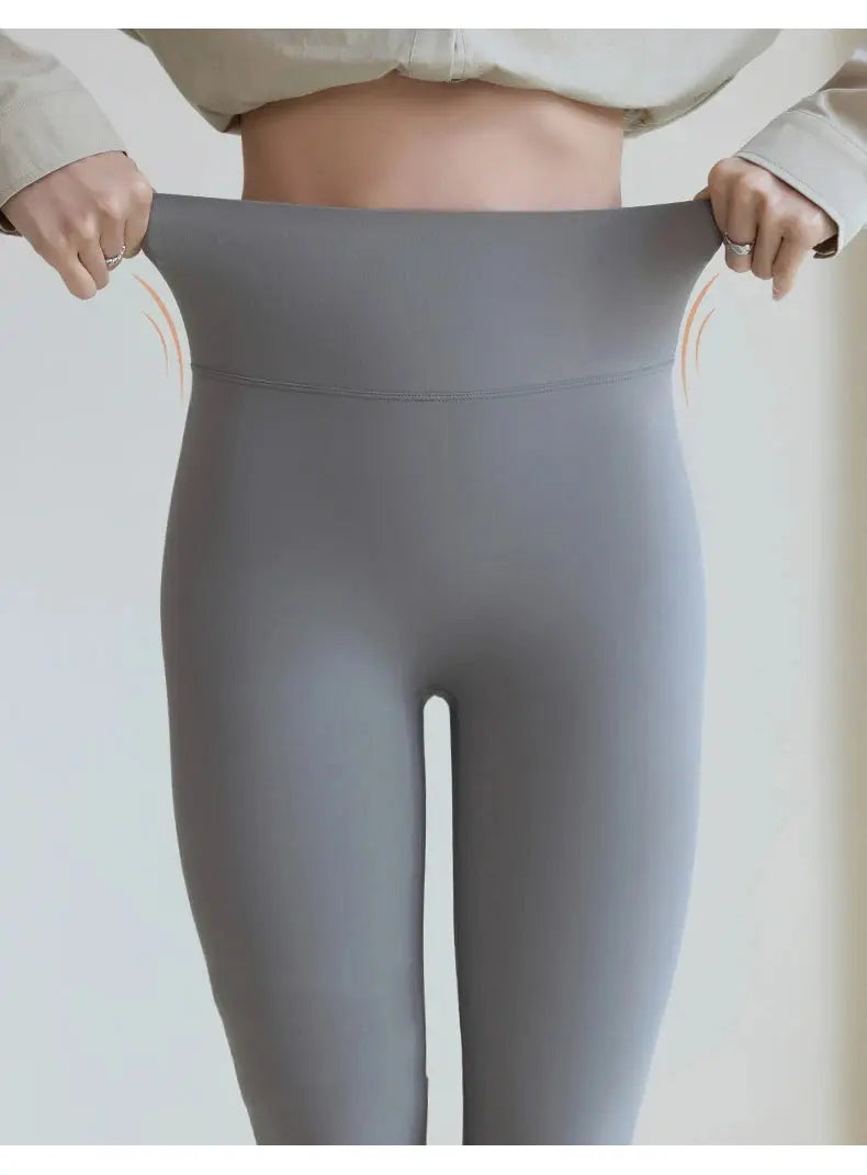 BIVIGAOS 2025 Frühling Sommer Gesäßtasche Haifischhaut Leggings Damen eng weiß Casual Sport Fitness Leggings Leggings Skinny Hosen MedSurgery Store For Digital Health