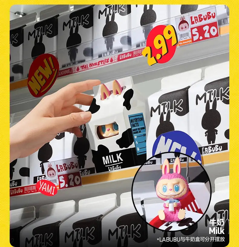 POP MART THE MONSTERS Wacky Mart Series Blind Box Guess Bag Desk Decoration Cute Model Gift Girl Blind Bag Toys MedSurgery Store For Digital Health