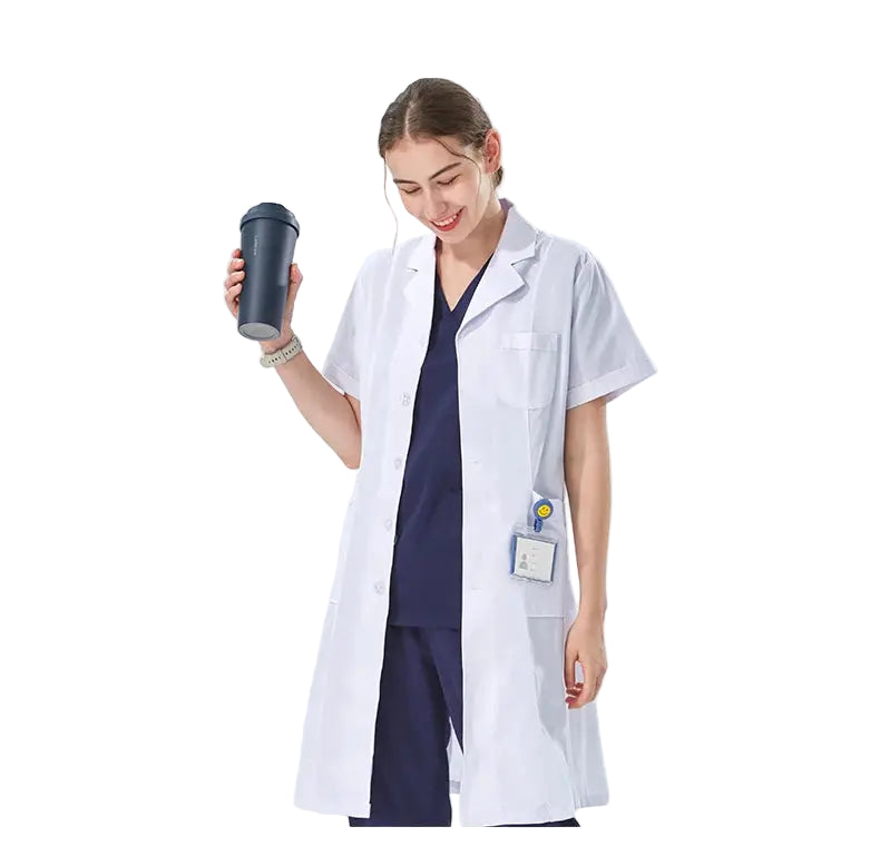 Günstiger weißer Laborkittel für Frauen, Männer, Studenten, Chemie, medizinische Fachkräfte, Krankenschwester, Langarm, Arztkittel XK002 MedSurgery Store For Digital Health