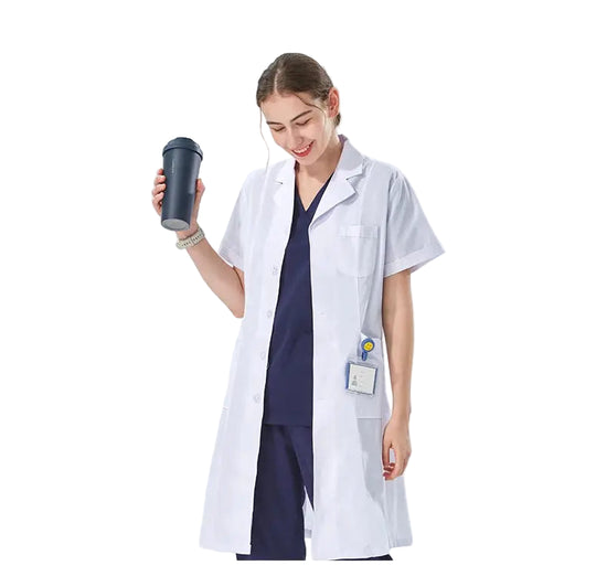 Günstiger weißer Laborkittel für Frauen, Männer, Studenten, Chemie, medizinische Fachkräfte, Krankenschwester, Langarm, Arztkittel XK002 MedSurgery Store For Digital Health