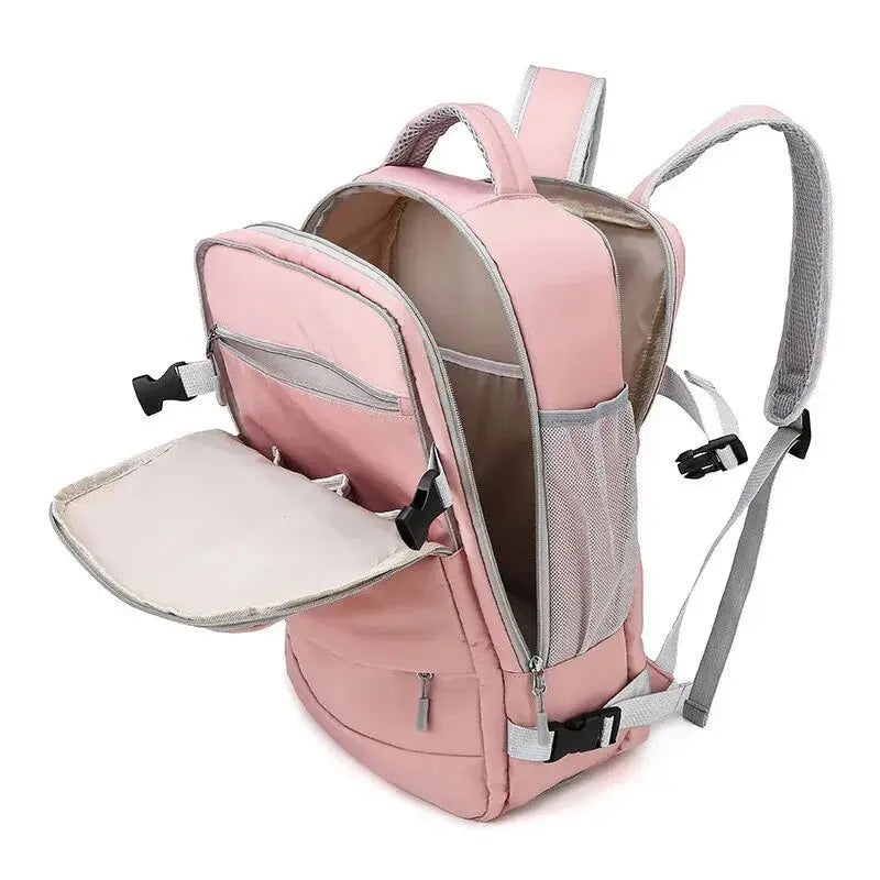 Damen-Reiserucksack mit großem Fassungsvermögen, multifunktional, Schuhaufbewahrung, mehrlagig, Trocken- und Nasstrennung, wasserdicht MedSurgery Store For Digital Health