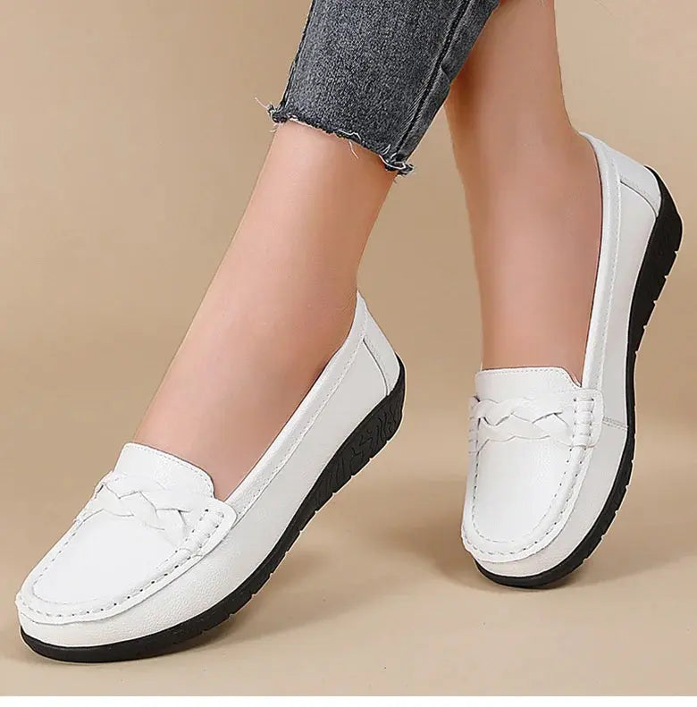 Damenschuhe 2025, Neue Weiche Leder Flache Schuhe, Damen Loafer, Casual Flache Schuhe, Damen Schuhe, Damen Weiße Schuhe MedSurgery Store For Digital Health