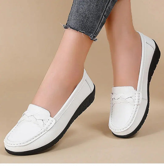 Damenschuhe 2025, Neue Weiche Leder Flache Schuhe, Damen Loafer, Casual Flache Schuhe, Damen Schuhe, Damen Weiße Schuhe MedSurgery Store For Digital Health