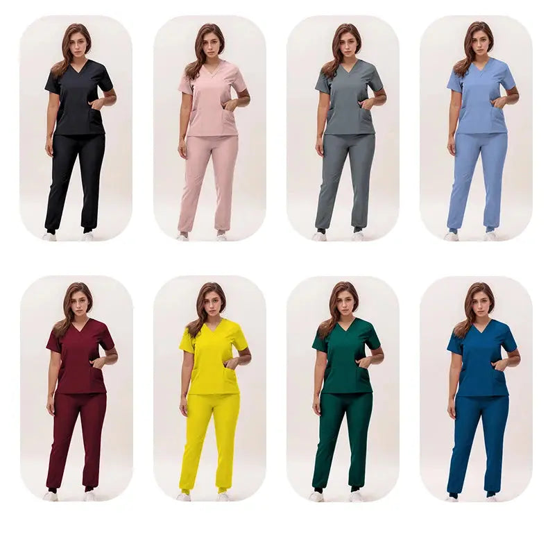 2025 neue V-Ausschnitt Krankenpflegekittel, Jogginghosen, OP-Kittel-Sets, Zahnarztkittel, Krankenhauskittel, Krankenhauskittel S21 MedSurgery Store For Digital Health