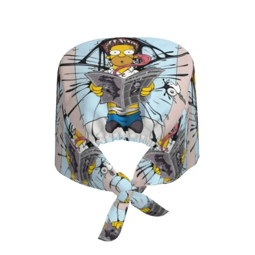 Personalisierte Die Simpsons Cartoon Cartoon medizinisches Personal Scrubs Hut Männer Frauen medizinische Krankenpflege chirurgische Scrub Kappen MedSurgery Store für digitale Gesundheit