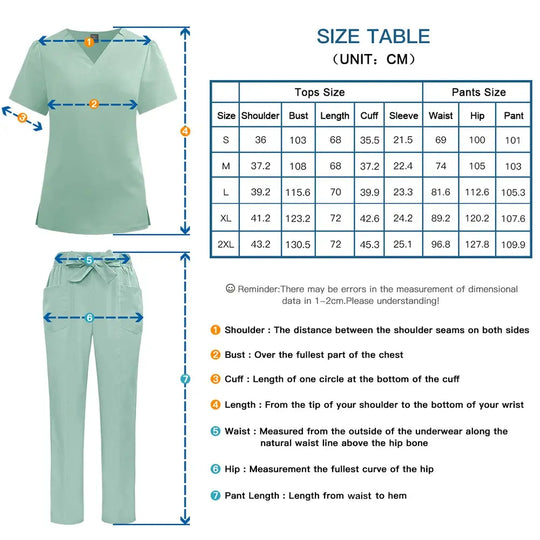 Kurze Ärmel Klinik Arbeitskleidung, Frauen Scrubs, Krankenhaus Scrubs, Dental Scrub Anzug, Krankenpflege Zubehör CJdropshipping