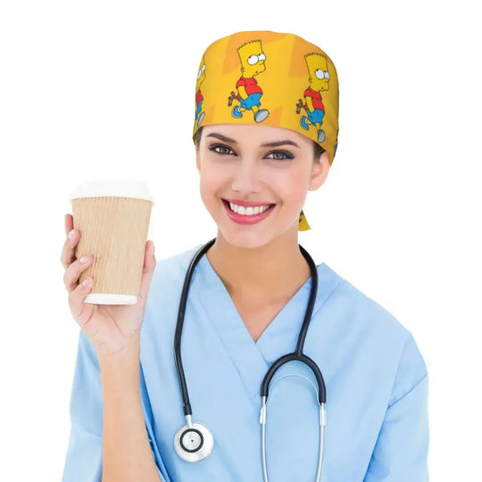 Personalisierte verstellbare Arbeitsmütze mit Gehirn Explosion, Simpsons chirurgische Kappe, chirurgische Kappe für Krankenpflege, Arzt, Chirurg, für Chef MedSurgery Store For Digital Health