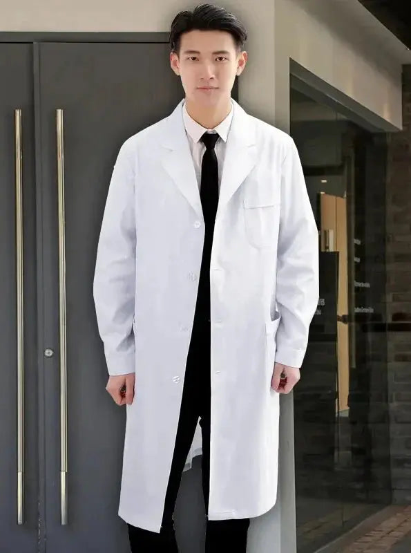 Krankenschwester-Overall, weißer Kittel, langärmelige medizinische Uniform für Frauen, kurzärmeliger medizinischer Laborkittel für Männer, Laborchemie für Universitäten MedSurgery Store For Digital Health