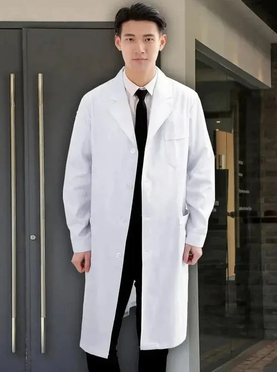 Krankenschwester-Overall, weißer Kittel, langärmelige medizinische Uniform für Frauen, kurzärmeliger medizinischer Laborkittel für Männer, Laborchemie für Universitäten MedSurgery Store For Digital Health