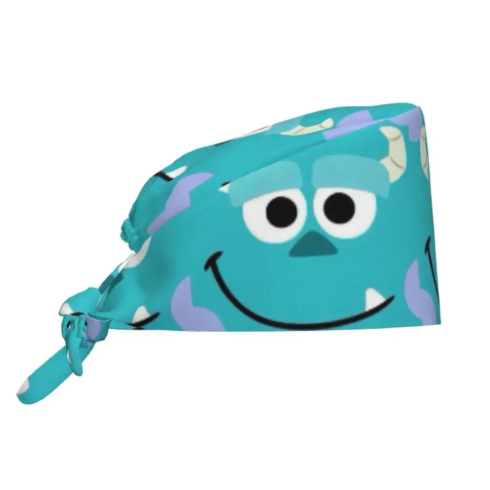 Personalisierte verstellbare Arbeitsmütze mit Monsters University Cartoon, chirurgische Mütze für Männer und Frauen, chirurgische Mütze für Krankenschwestern, Ärzte und Chirurgen MedSurgery Store For Digital Health