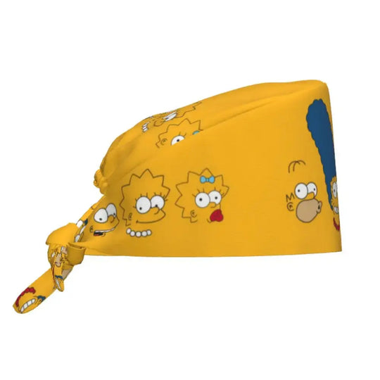 Personalisierte Die Simpsons Cartoon Cartoon medizinisches Personal Scrubs Hut Männer Frauen medizinische Krankenpflege chirurgische Scrub Kappen MedSurgery Store für digitale Gesundheit