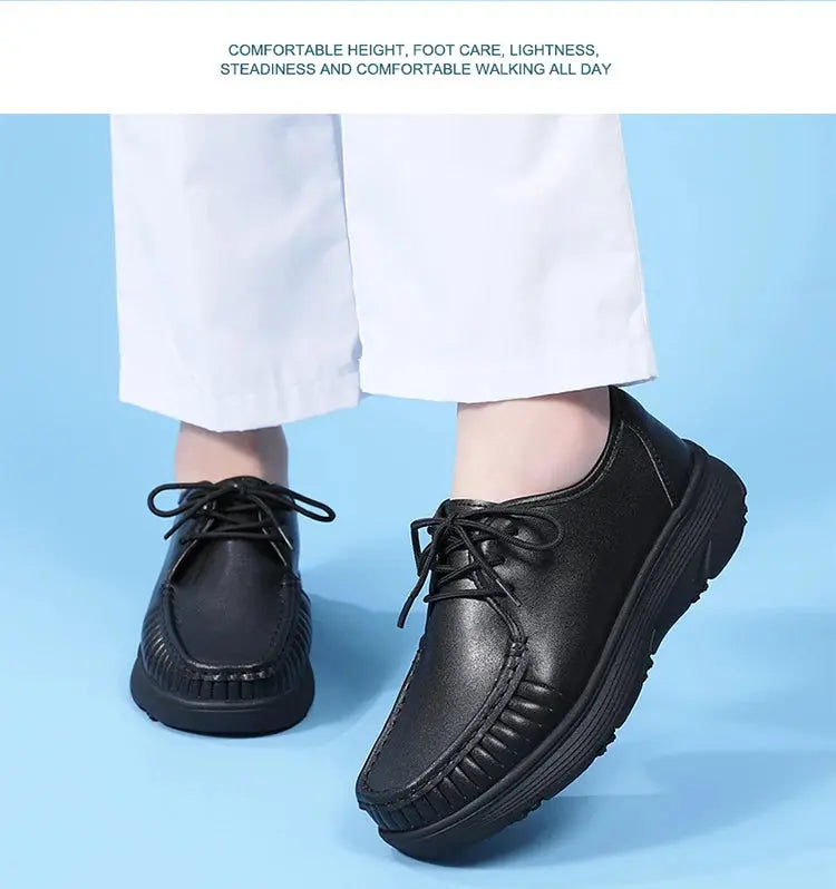 STRONGSHEN, weiße Plateauschuhe, Krankenpflegeschuhe für Frauen, leichte und bequeme Freizeitschuhe für die Arbeit, modische Slipper für Frauen MedSurgery Store For Digital Health