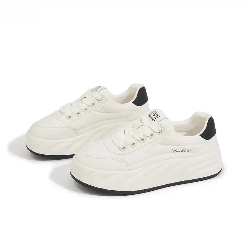 Frauen Weiße Schuhe 2025, Neue Flache Turnschuhe, Koreanischer Stil, Casual Sport, Vielseitige Brotschuhe MedSurgery Store For Digital Health