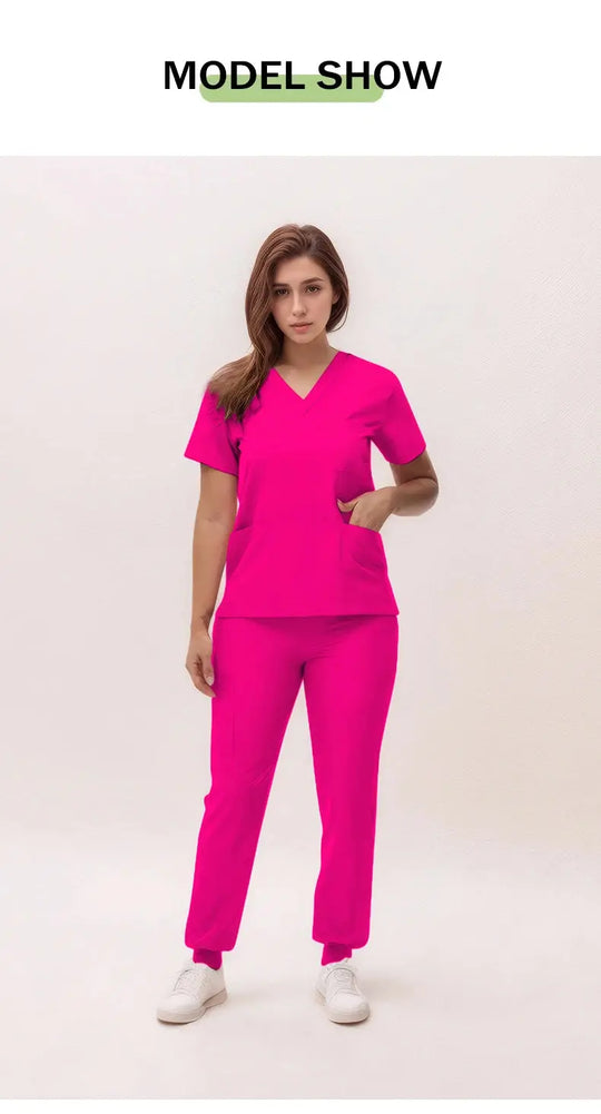 2025 neue V-Ausschnitt Krankenpflegekittel, Jogginghosen, OP-Kittel-Sets, Zahnarztkittel, Krankenhauskittel, Krankenhauskittel S21 MedSurgery Store For Digital Health