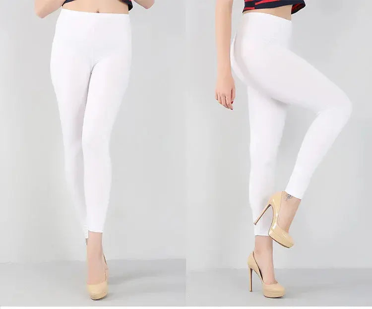 Bambusfaser-Stretch-Leggings für Frauen, Neun-Punkt, lässig, Übergröße, Frühling, Sommer und Herbst, neu von 2024 DSers Fulfillment