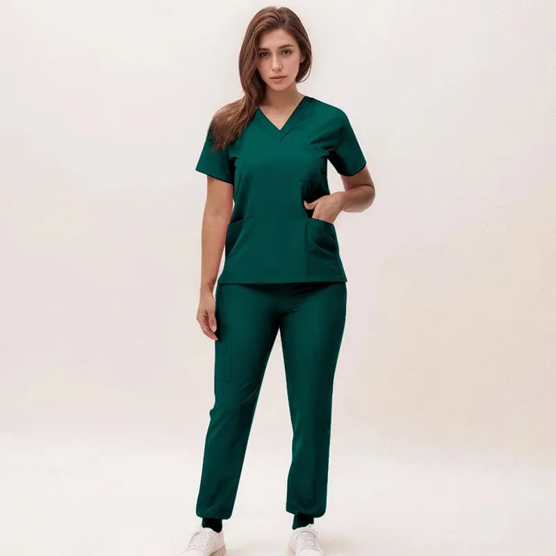2025 neue V-Ausschnitt Krankenpflegekittel, Jogginghosen, OP-Kittel-Sets, Zahnarztkittel, Krankenhauskittel, Krankenhauskittel S21 MedSurgery Store For Digital Health