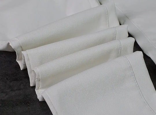 Damenhose mit niedriger Leibhöhe, eng anliegende elastische Hose mit Doppelreißverschluss, weiße Kunstlederhose für Damen MedSurgery Store For Digital Health