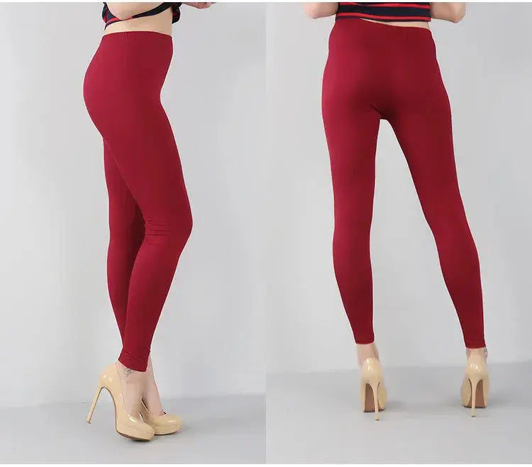 Bambusfaser-Stretch-Leggings für Frauen, Neun-Punkt, lässig, Übergröße, Frühling, Sommer und Herbst, neu von 2024 DSers Fulfillment