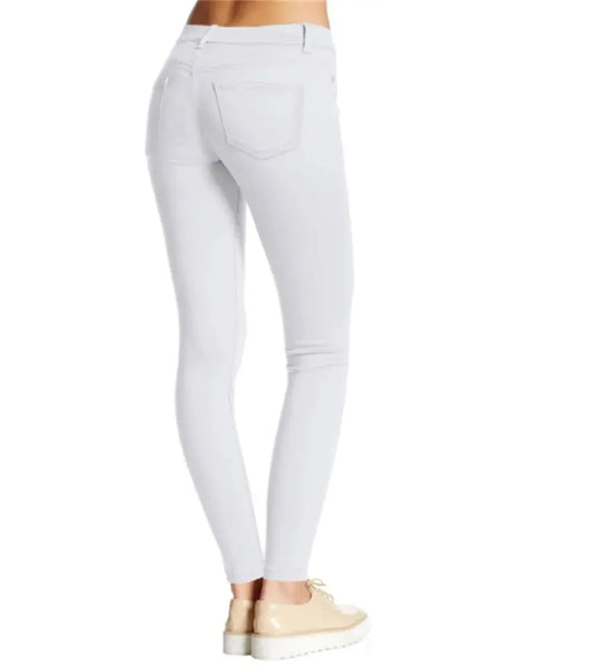Damen-Jeans aus Baumwollstretch, Freizeithose, weiß, ultra-elastisch, bequem, für die Arbeit MedSurgery Store For Digital Health