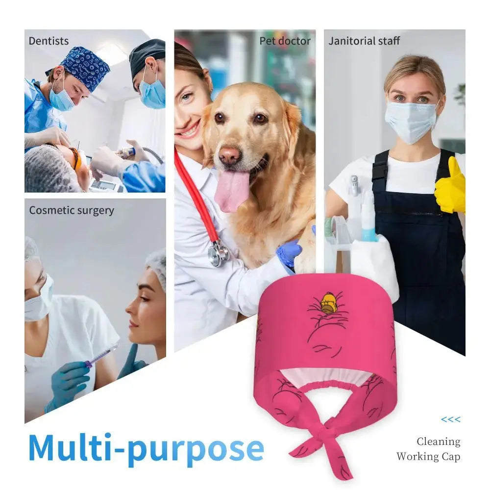 Personalisierte Die Simpsons Cartoon Cartoon medizinisches Personal Scrubs Hut Männer Frauen medizinische Krankenpflege chirurgische Scrub Kappen MedSurgery Store für digitale Gesundheit