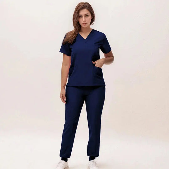 2025 neue V-Ausschnitt Krankenpflegekittel, Jogginghosen, OP-Kittel-Sets, Zahnarztkittel, Krankenhauskittel, Krankenhauskittel S21 MedSurgery Store For Digital Health