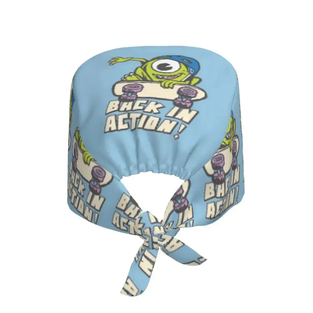 Personalisierte verstellbare Arbeitsmütze mit Monsters University Cartoon, chirurgische Mütze für Männer und Frauen, chirurgische Mütze für Krankenschwestern, Ärzte und Chirurgen MedSurgery Store For Digital Health