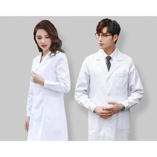 Krankenschwester-Overall, weißer Kittel, langärmelige medizinische Uniform für Frauen, kurzärmeliger medizinischer Laborkittel für Männer, Laborchemie für Universitäten MedSurgery Store For Digital Health