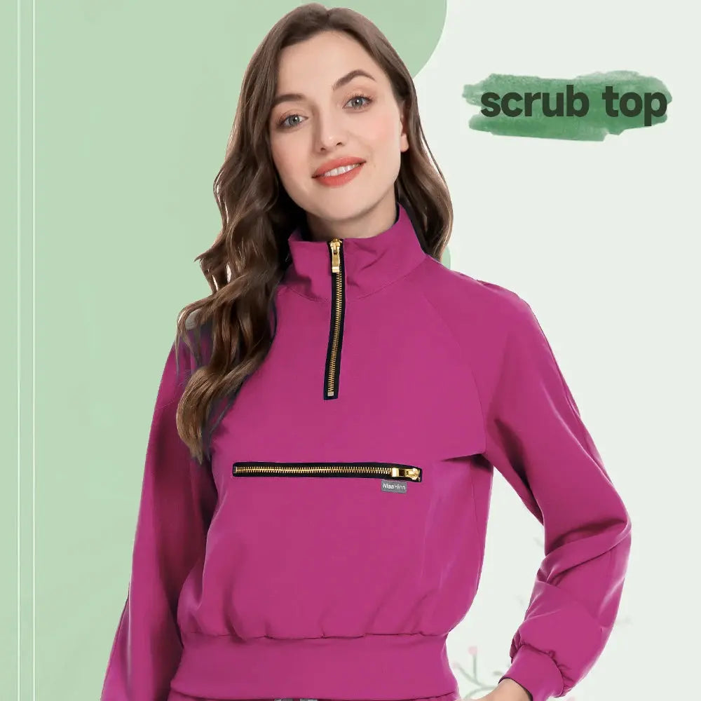 MSORMOSIA Elite Surgical Jacket - Elastische OP-Jacke mit professionellen Taschen (MSO-42035-37) CJdropshipping