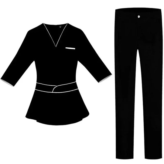 Sommer-Ästhetik-Uniform, Kurzarm-Schönheitssalon-Anzug, Damen-Spa-Ästhetikerin-Kleidung, Hotel-Massage-Arbeitskleidung, Koreanische Overalls-BC MedSurgery Store For Digital Health