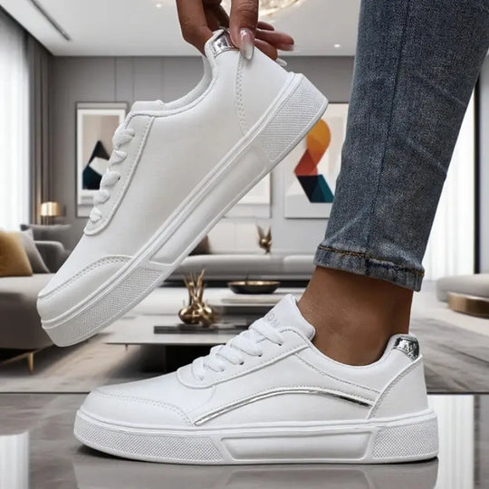 Modische weiße Laufschuhe für Frauen, leicht, atmungsaktiv, modisch, praktisch, lässig, modische ästhetische Laufschuhe MedSurgery Store For Digital Health