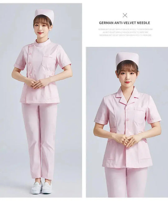 Elite White Krankenschwester Uniform - Frauen Kurzarm verstellbare Scrub Top CJdropshipping